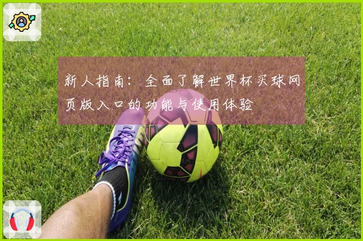 新人指南：全面了解世界杯买球网页版入口的功能与使用体验